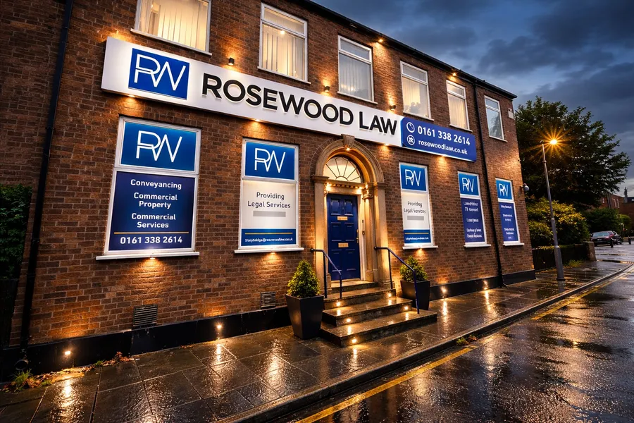 Rosewood Law Stalybridge office exterior on Stamford Street